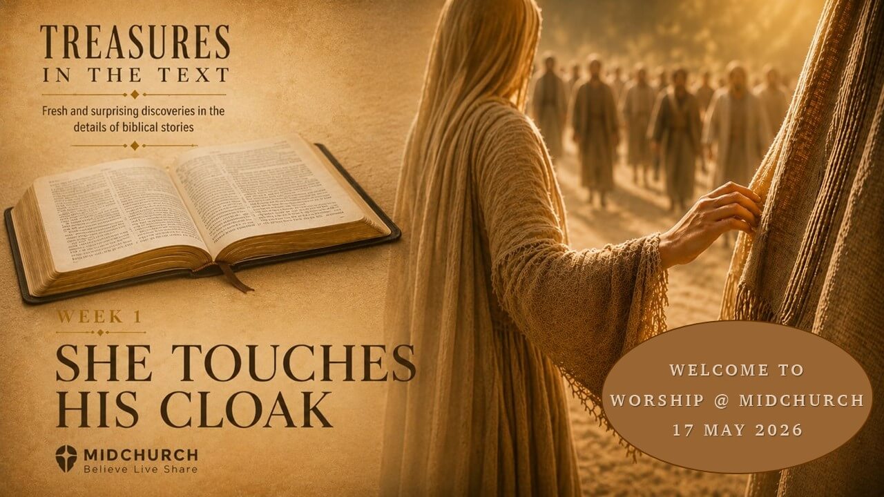 SHE TOUCHES HIS CLOAK