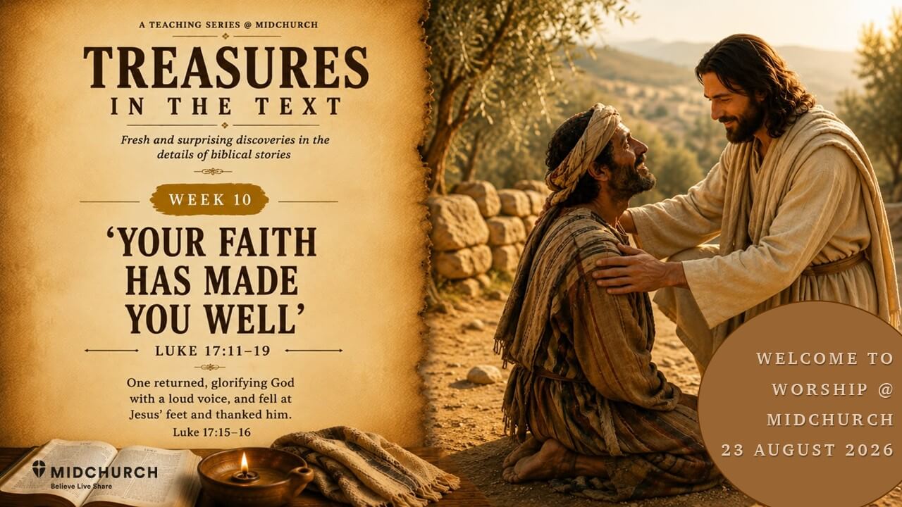 YOUR FAITH HAS MADE YOU WELL